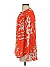 Yoana Baraschi 100% Polyester Animal Print Orange Long Sleeve Blouse Size XS - photo 5