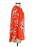 Yoana Baraschi 100% Polyester Animal Print Orange Long Sleeve Blouse Size XS - photo 4