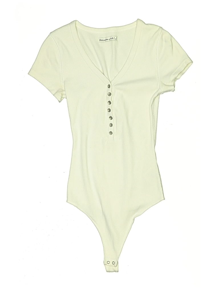 Pre-owned Abercrombie & Fitch Bodysuit In White