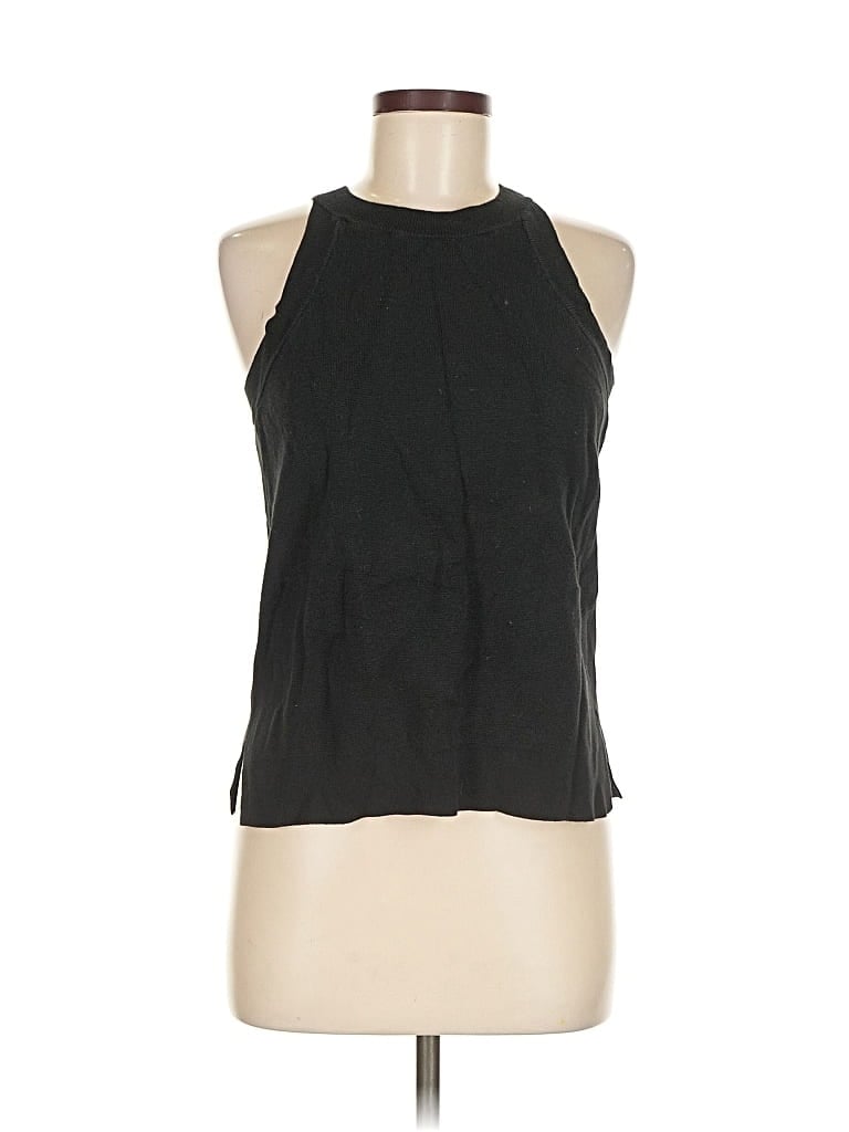 Pre-owned Banana Republic Tank Top Black Halter Neckline Tops