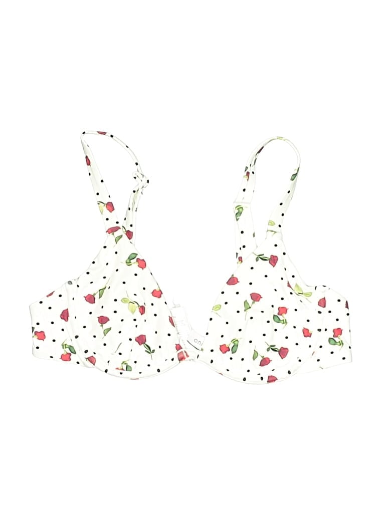 ONIA Pre-owned Swimsuit Top White Floral Pattern Swimwear