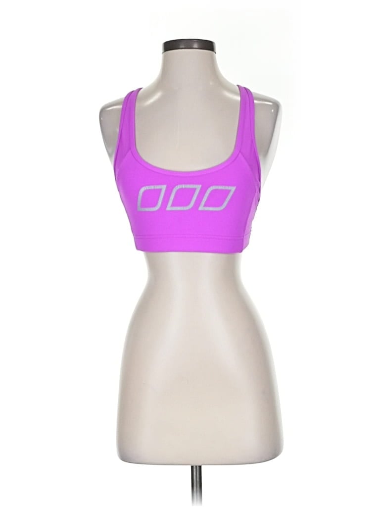 Pre-owned Lorna Jane Active Sports Bra In Purple