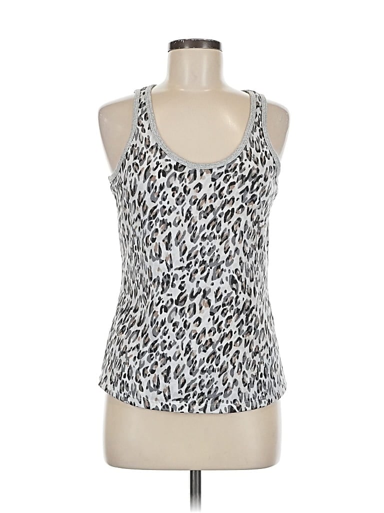 Pre-owned Karen Neuburger Collection Sleeveless Top Silver Halter Neckline Tops