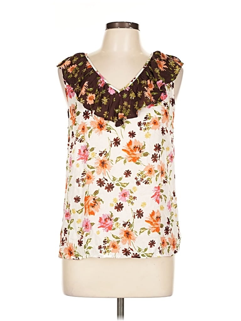 Pre-owned Dr2 Sleeveless Blouse In White