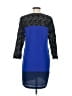 Central Park West 100% Polyester Color Block Blue Casual Dress Size S - photo 2