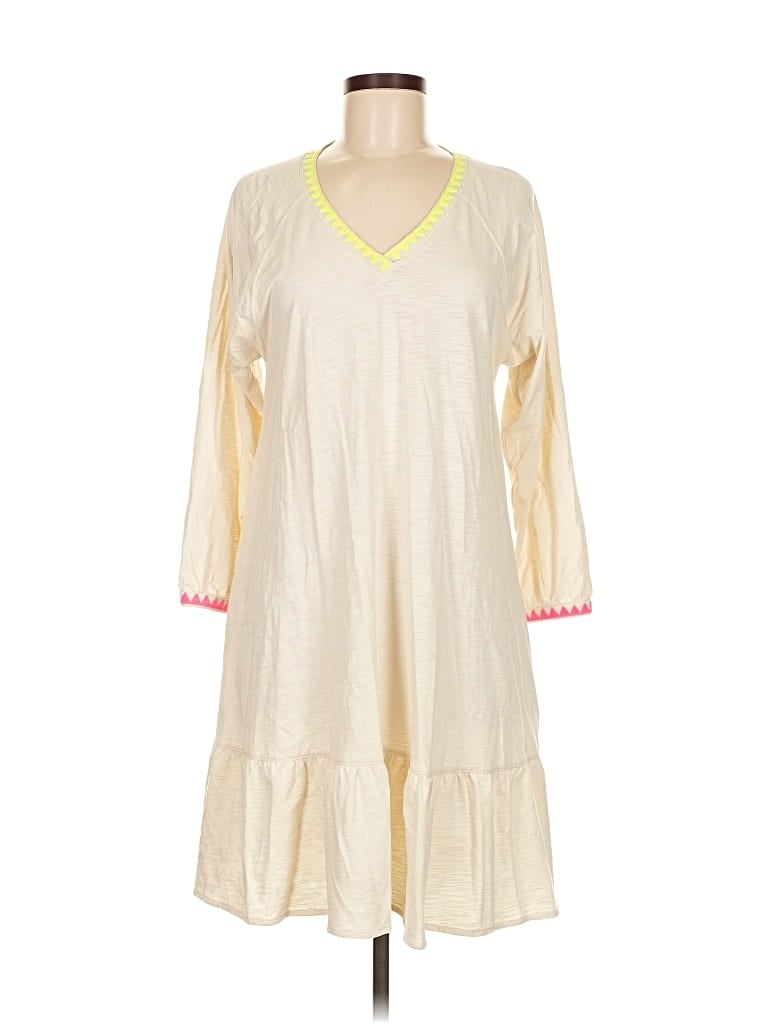 Pre-owned Lisa Todd Casual Dress In White