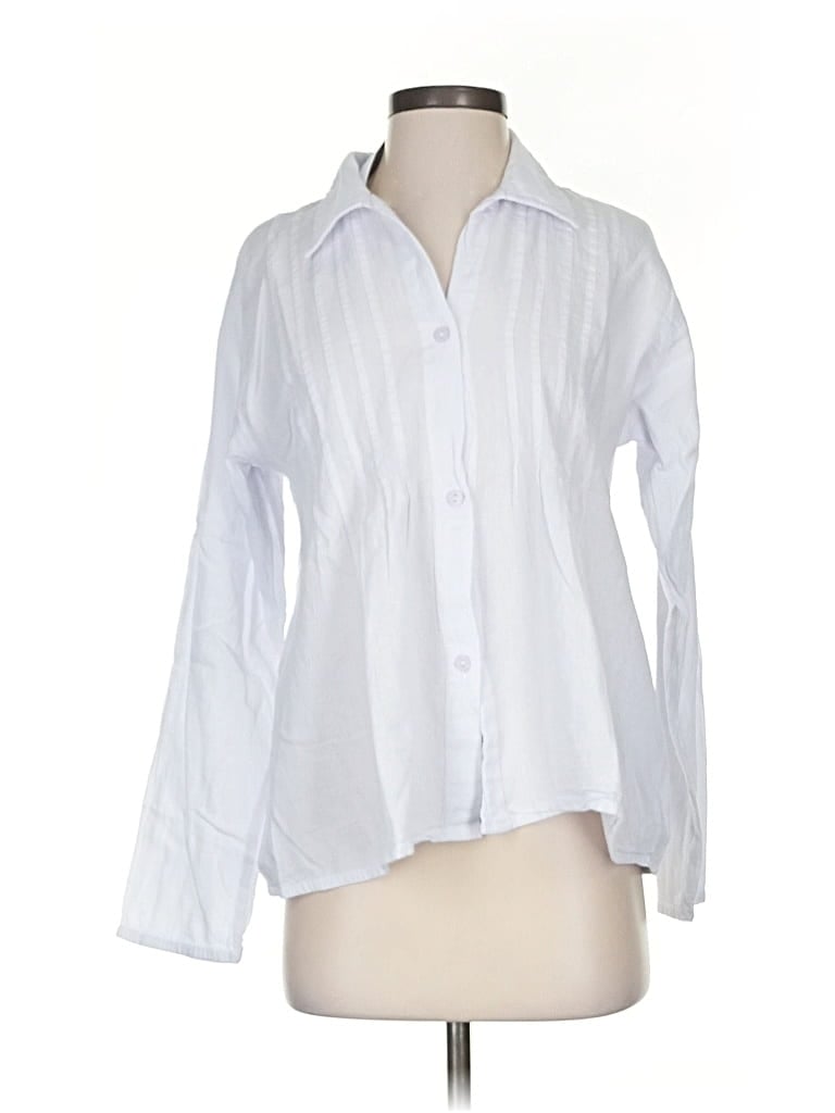 Assorted Brands Long Sleeve Blouse In White