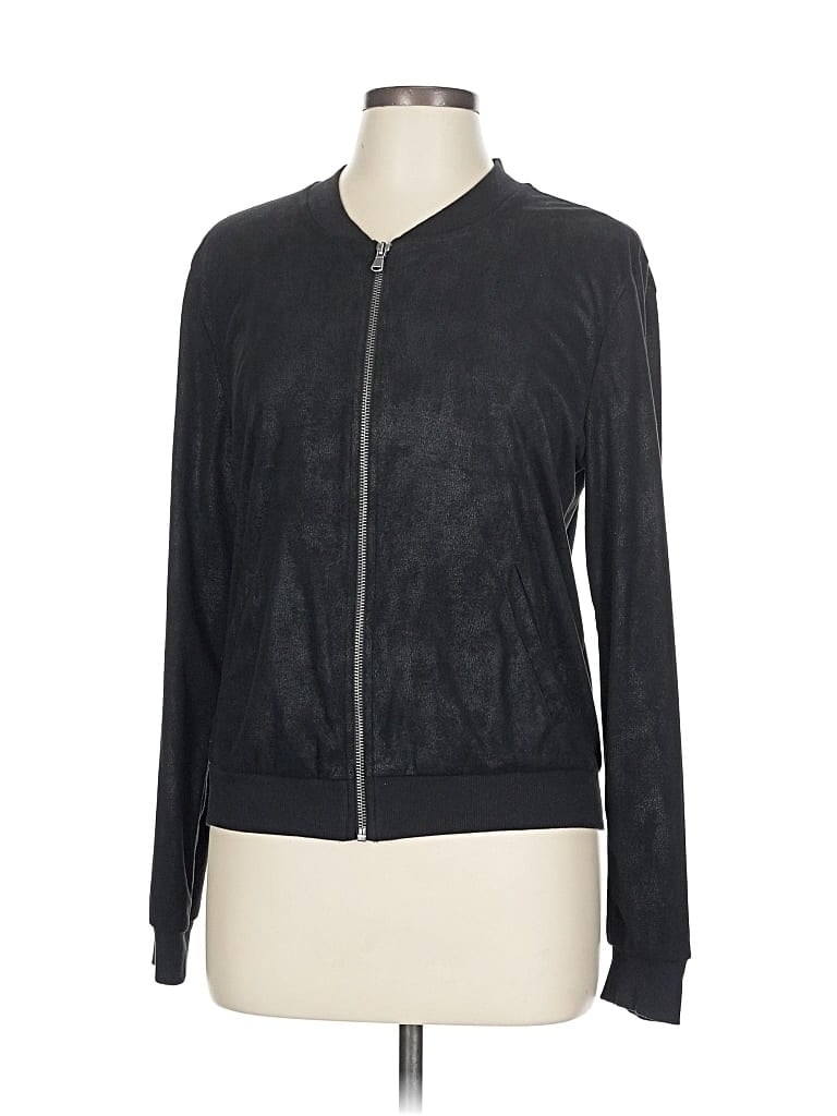 Pre-owned Ella Moss Track Jacket In Black