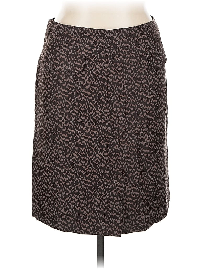 Pre-owned Ann Taylor Factory Casual Skirt In Brown