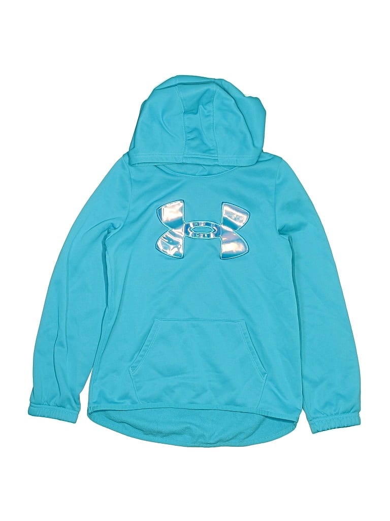 Pre-owned Under Armour Kids' Pullover Hoodie In Blue