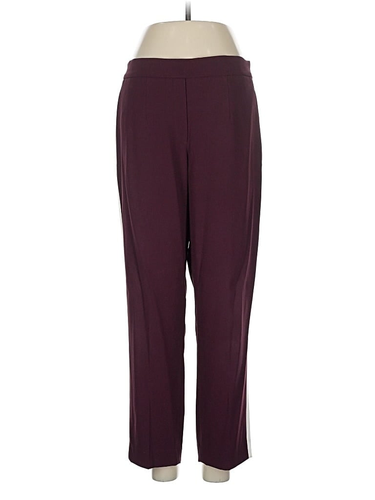 Pre-owned Babaton Active Pants In Burgundy