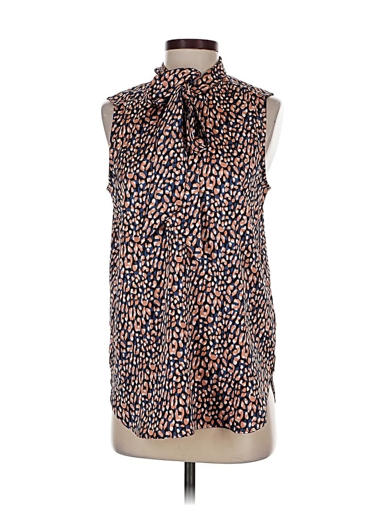 Pre-owned J.crew 365 Sleeveless Blouse In Blue