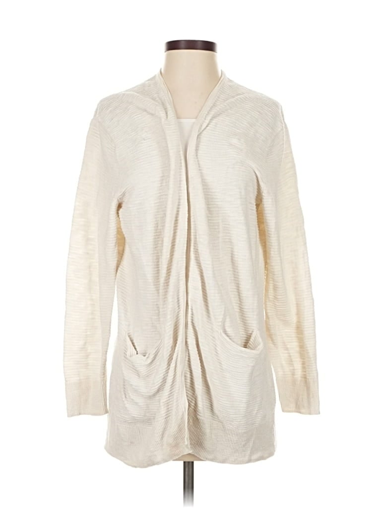 Pre-owned Madewell Cardigan Sweater In White