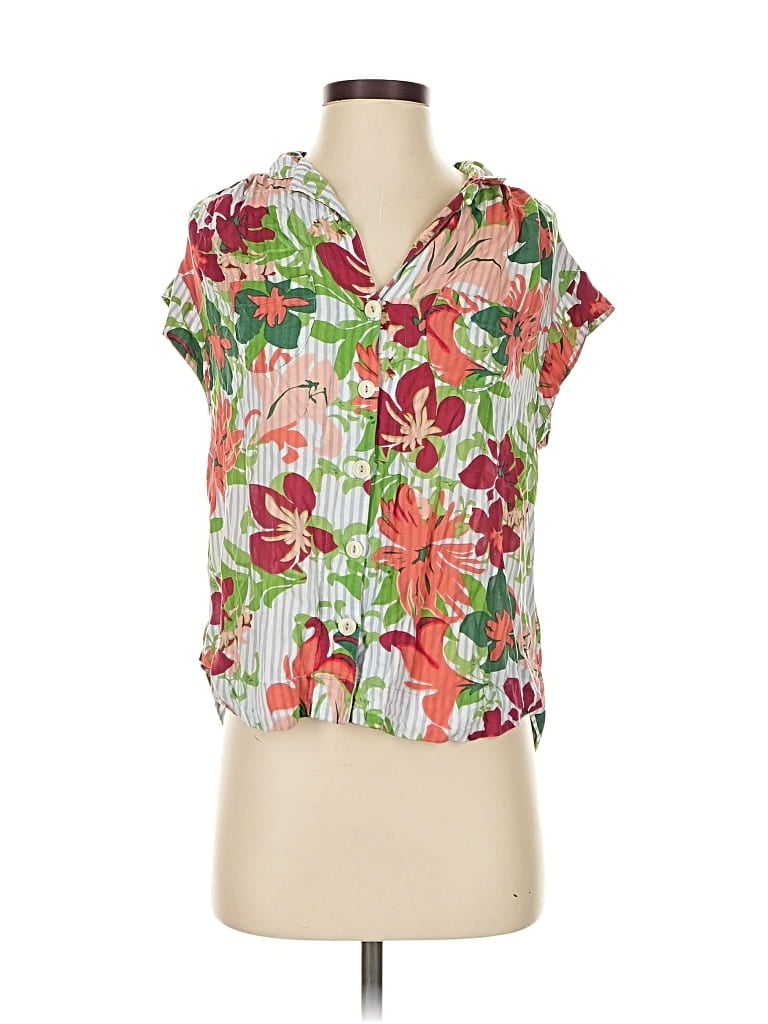 Click to view more detailed imagery on our partner's website Pre-owned Maeve Short Sleeve Blouse In Red