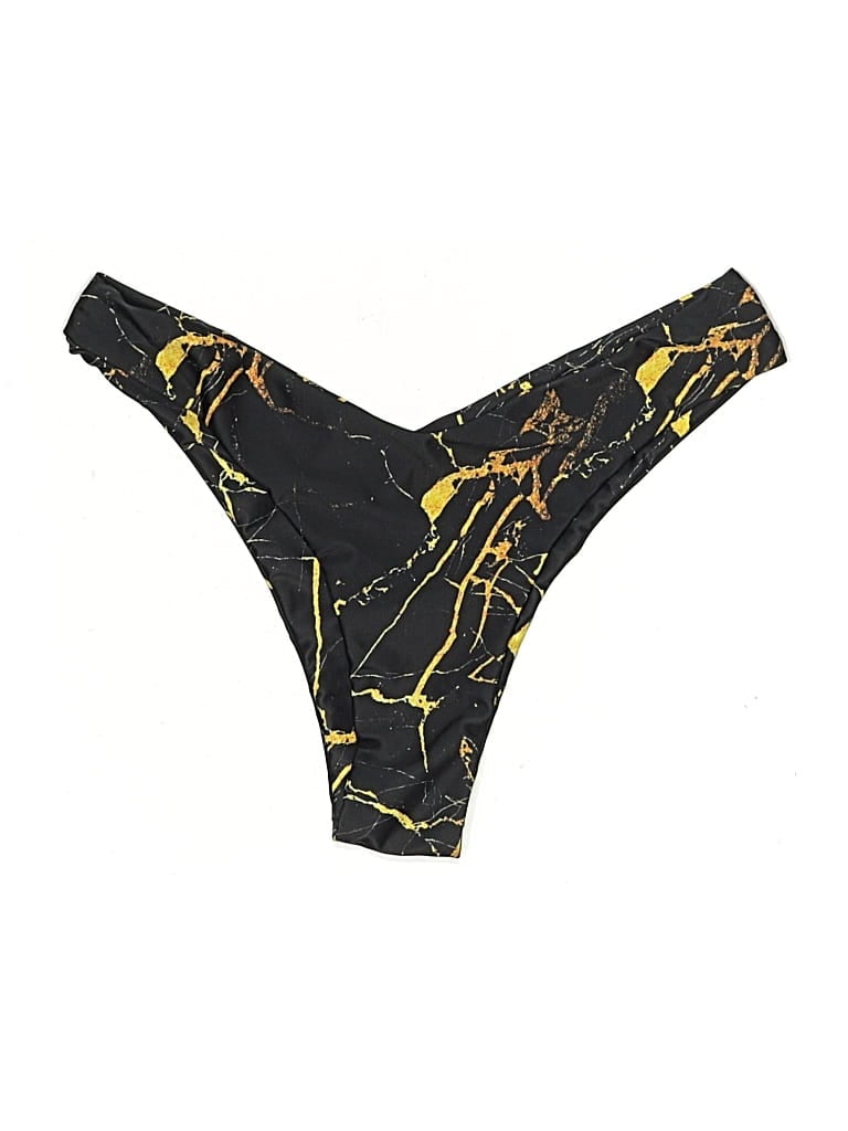 Pre-owned Zaful Swimsuit Bottoms In Gold