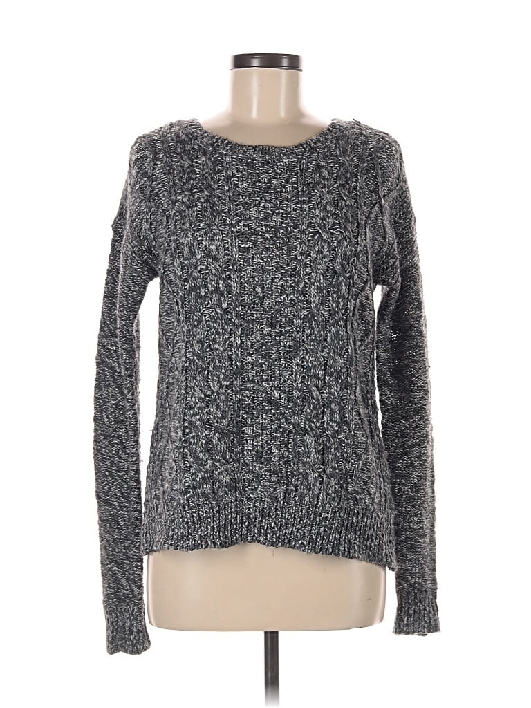 ABERCROMBIE & FITCH Pre-owned Long Sleeve Top Gray Boatneck Tops