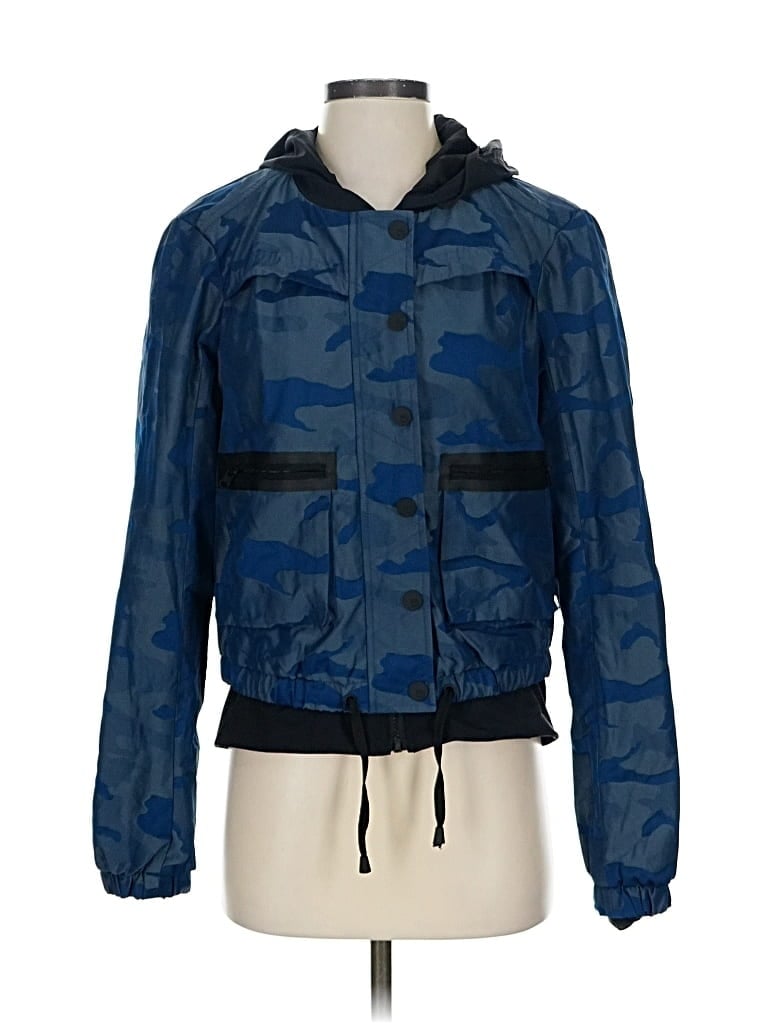 Click to view more detailed imagery on our partner's website Pre-owned Blanc Noir Windbreaker Jacket In Blue