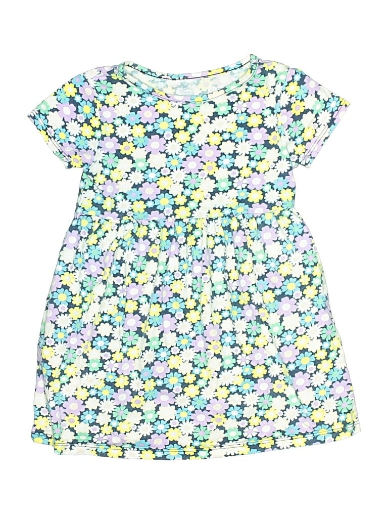 Pre-owned Wonder Nation Kids' Dress In Blue