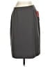 Kasper 100% Polyester Solid Gray Casual Skirt Size 4 (petite) - photo 1