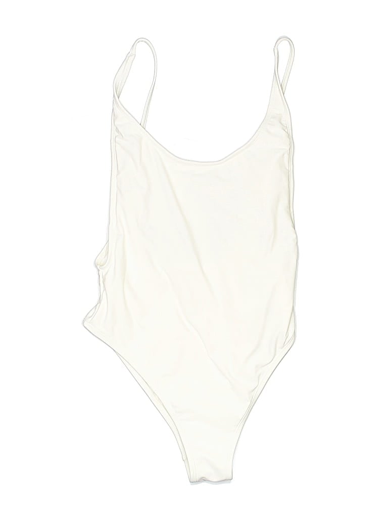 Pre-owned Xhilaration Bodysuit In White