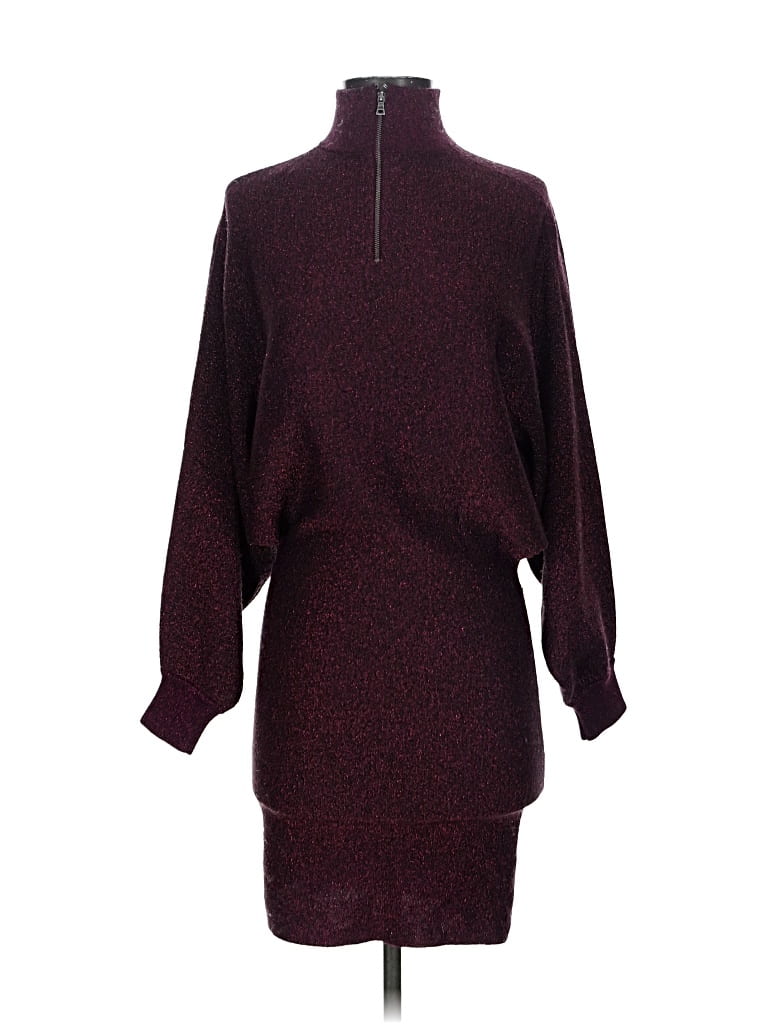 Pre-owned Alice And Olivia Alice + Olivia Casual Dress In Burgundy