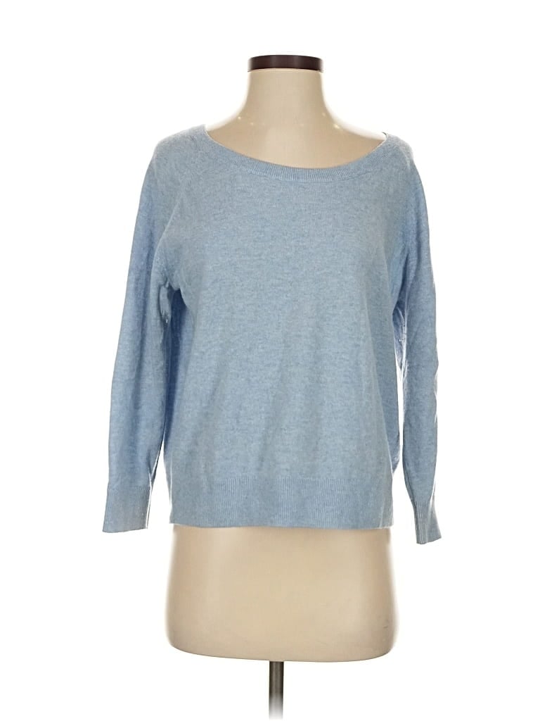 Pre-owned Everlane Cashmere Pullover Sweater In Blue