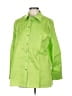 Harshman 100% Cotton Green 3/4 Sleeve Button-Down Shirt Size L - photo 1