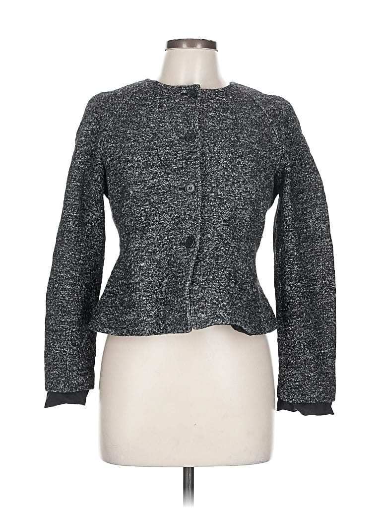 Pre-owned Ann Taylor Cardigan Sweater In Gray