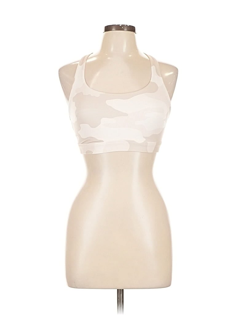 Pre-owned All In Motion Tank Top Ivory Halter Neckline Tops In White