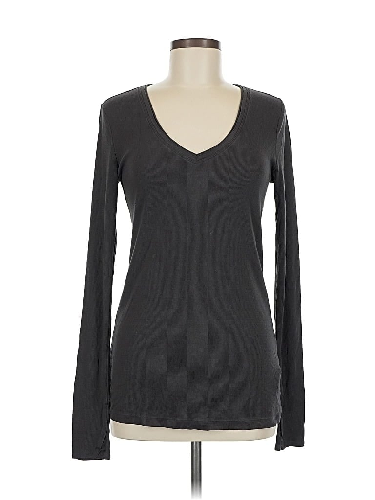 Pre-owned Athleta Long Sleeve T-shirt In Gray