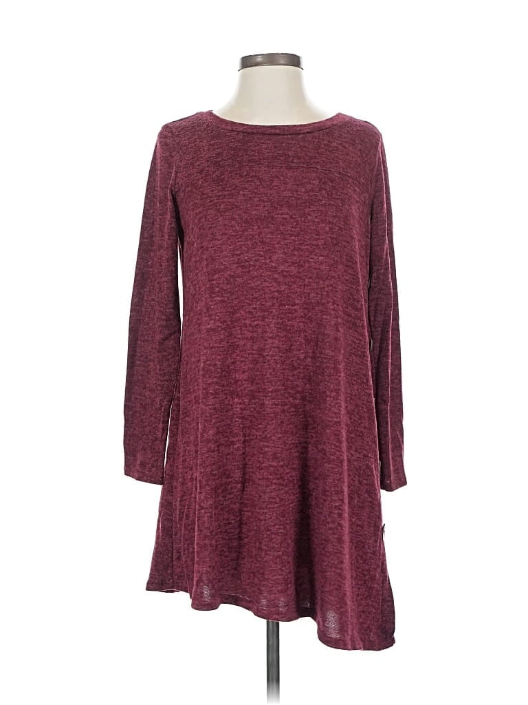 Pre-owned Assorted Brands Casual Dress In Burgundy