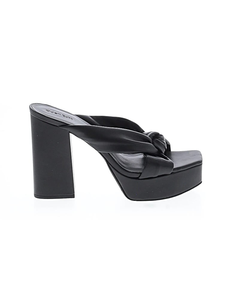 Pre-owned Open Edit Heels In Black