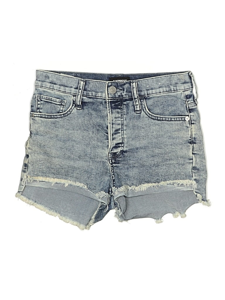 Pre-owned Express Outlet Denim Shorts In Blue