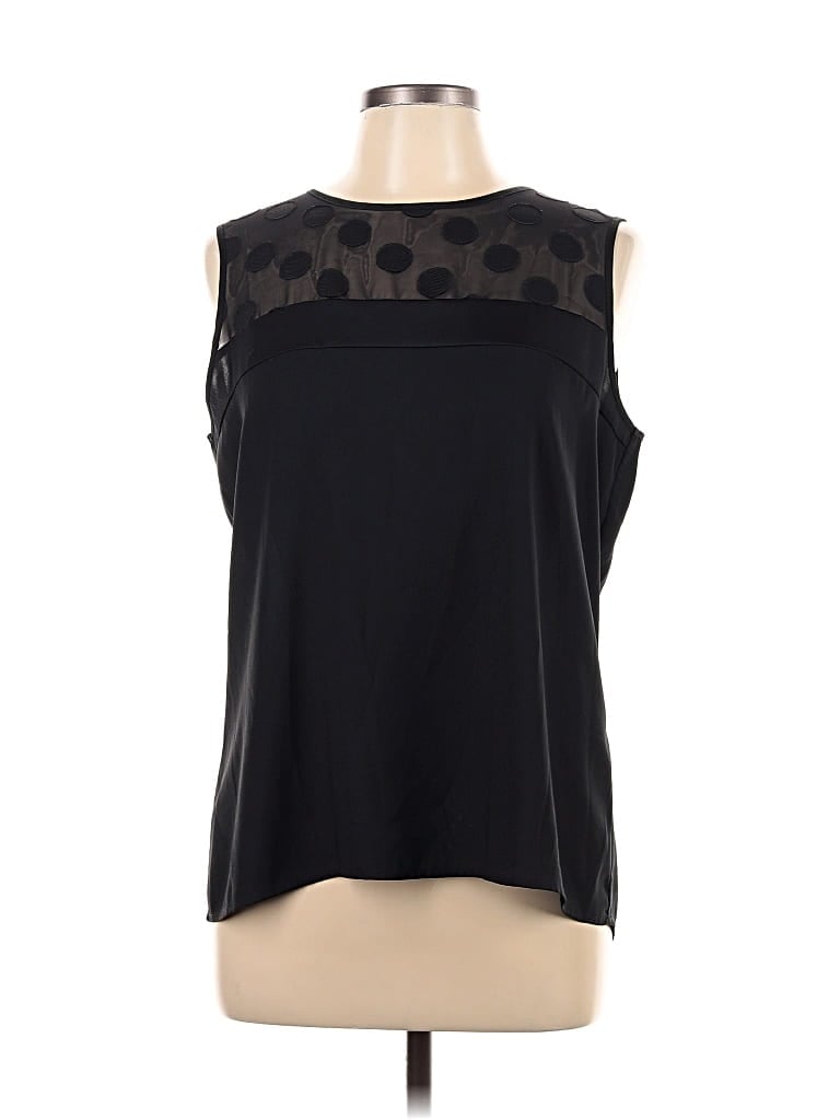 Pre-owned Calvin Klein Sleeveless Blouse In Black