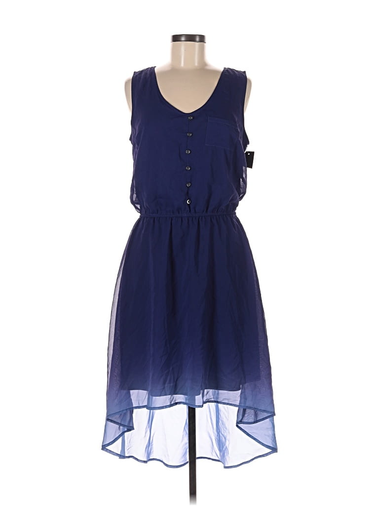 Pre-owned Mossimo Casual Dress In Blue