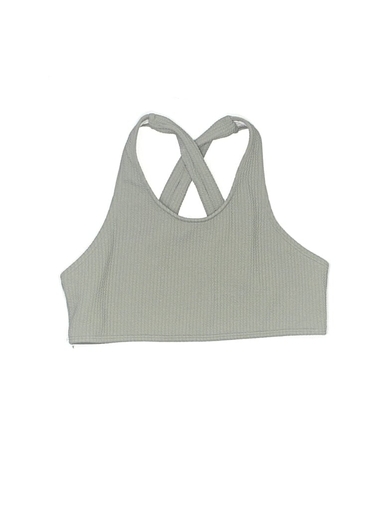 UNBRANDED Pre-owned Swimsuit Top Green Swimwear