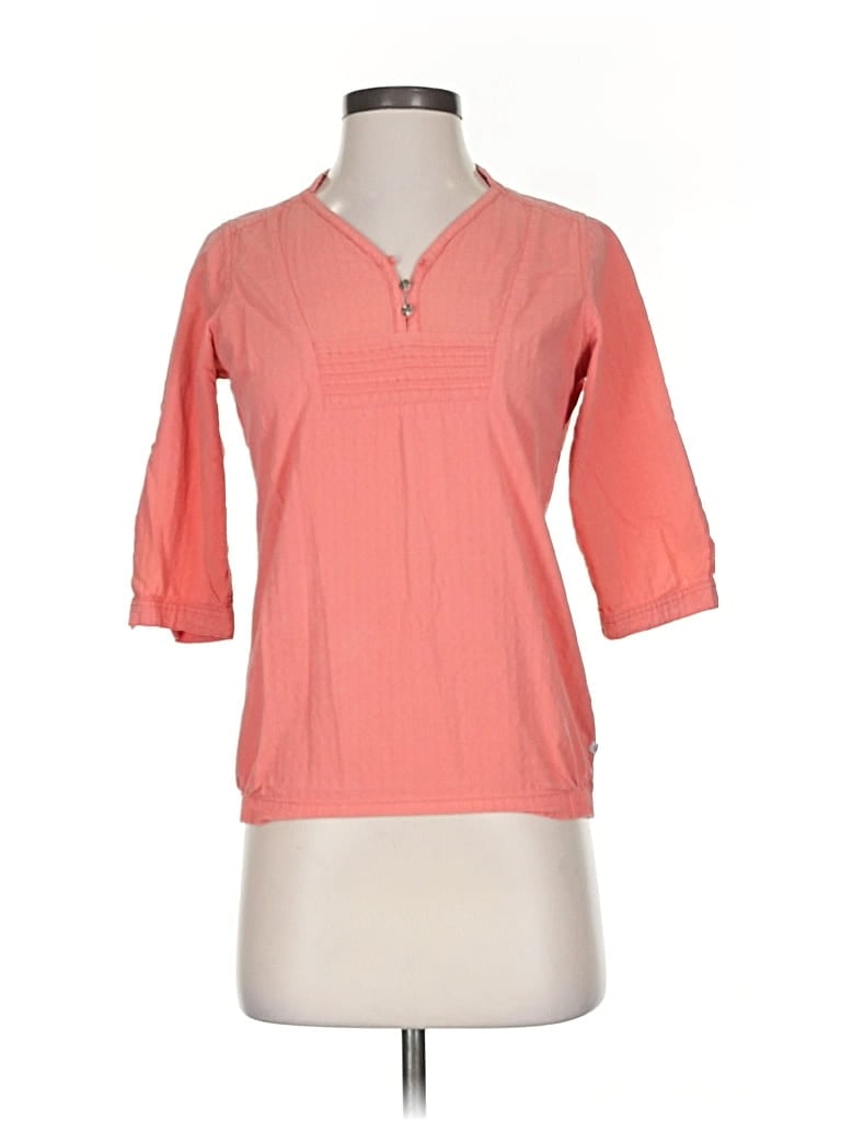 Pre-owned Wrangler Jeans Co 3/4 Sleeve Blouse In Pink