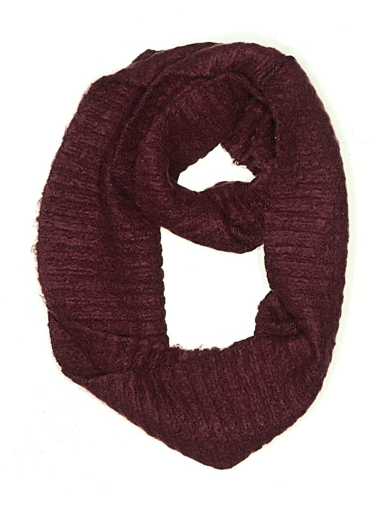 Pre-owned Britt's Knits Scarf In Burgundy