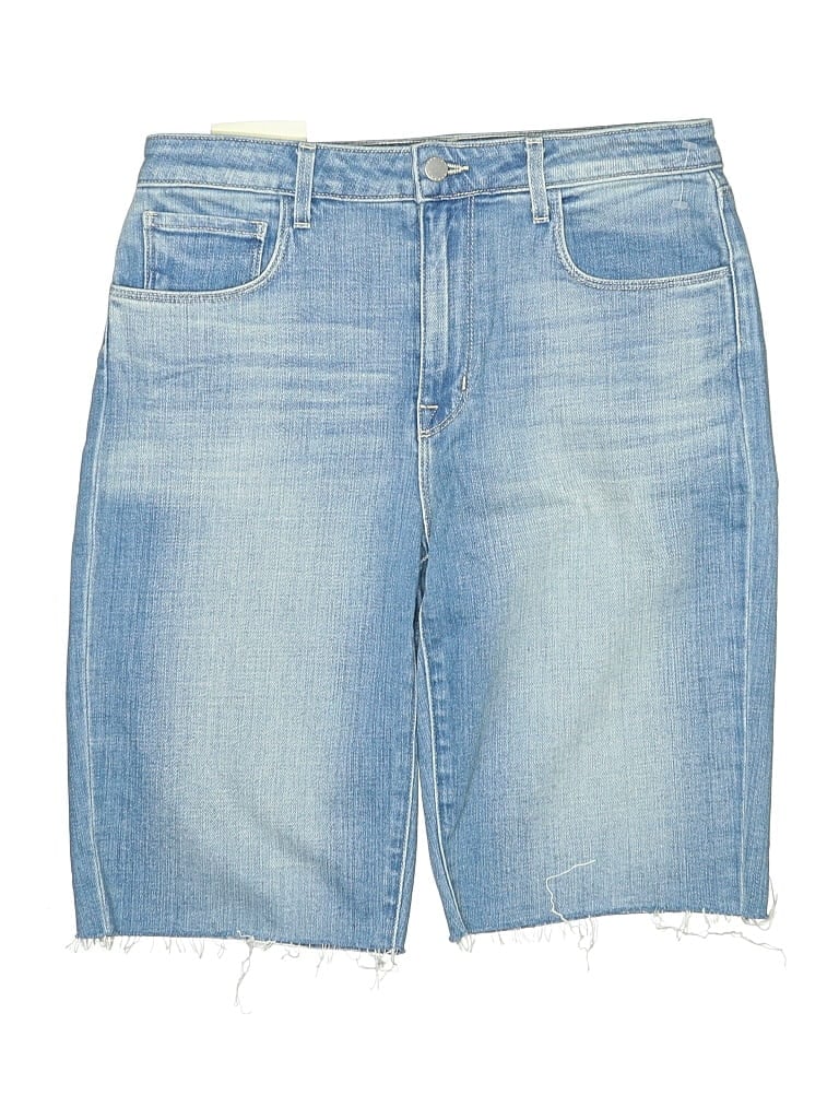 Pre-owned L'agence Denim Shorts In Blue