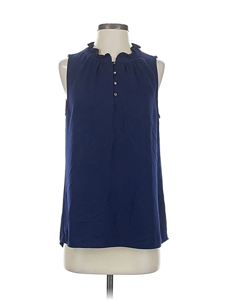 Pre-owned 41hawthorn Sleeveless Blouse In Blue