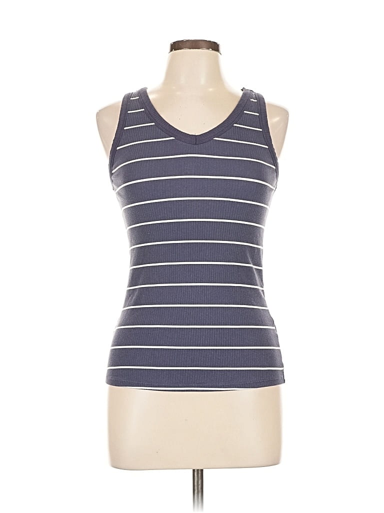 Pre-owned Maurices Tank Top Blue Halter Neckline Tops