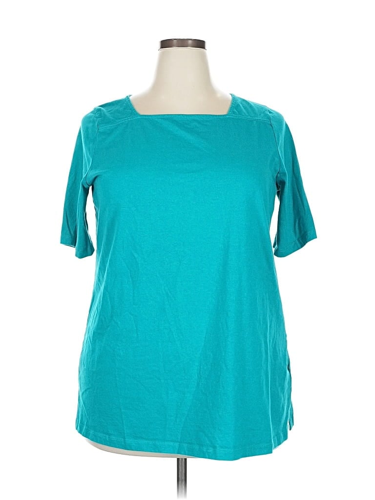 Click to view more detailed imagery on our partner's website Pre-owned Woman Within Short Sleeve T-shirt In Blue