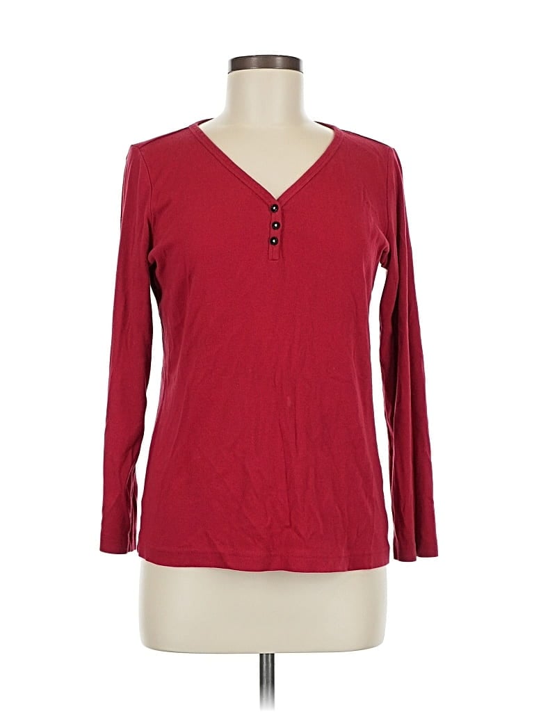 Pre-owned Charter Club Cardigan Sweater In Red