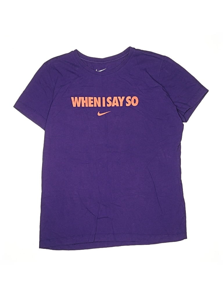 Pre-owned Nike Kids' Short Sleeve T-shirt In Purple