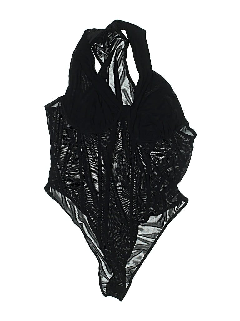 Pre-owned Shein Curve Bodysuit In Black