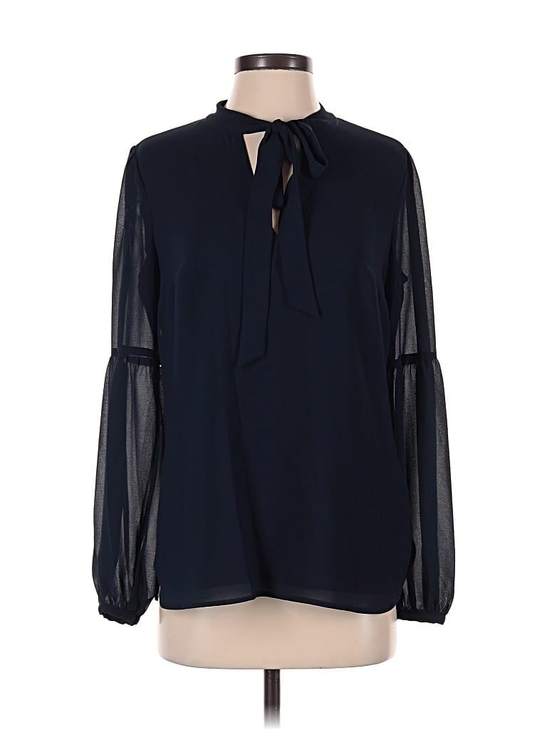 Pre-owned Michael Michael Kors Long Sleeve Blouse In Black