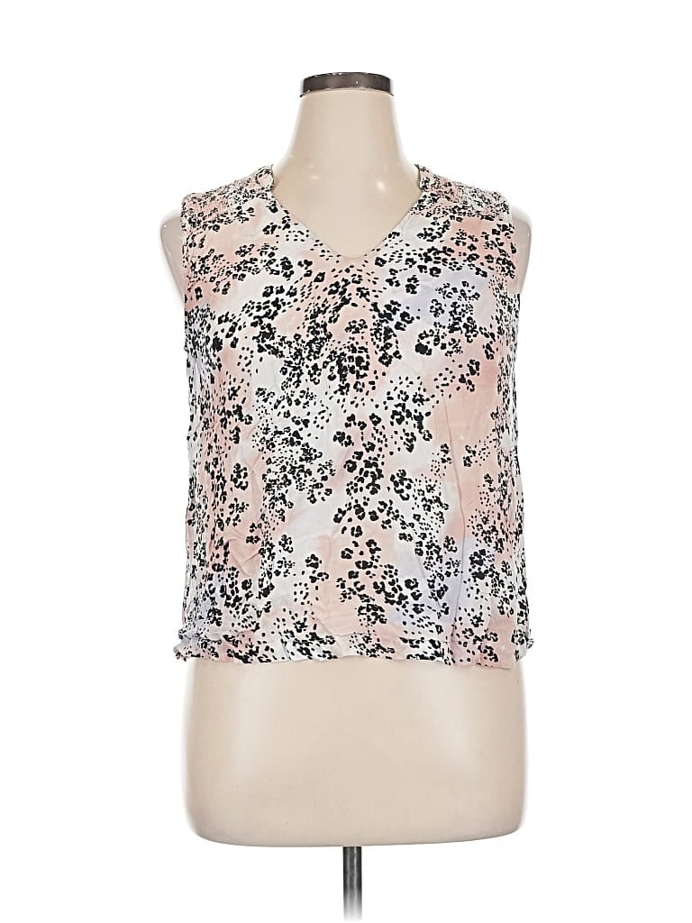 Pre-owned Cloth & Stone X Anthropologie Sleeveless Blouse In Pink