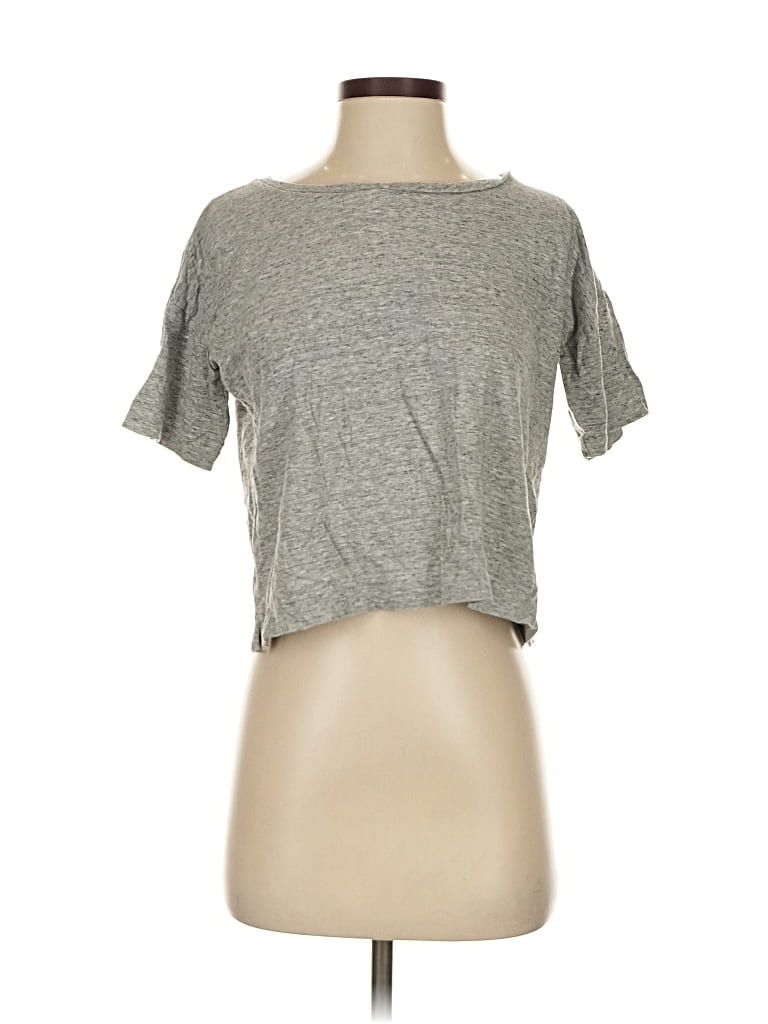 Pre-owned Unbranded Short Sleeve T-shirt In Gray