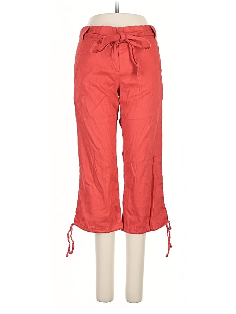 Pre-owned Bcbgmaxazria Linen Pants In Red