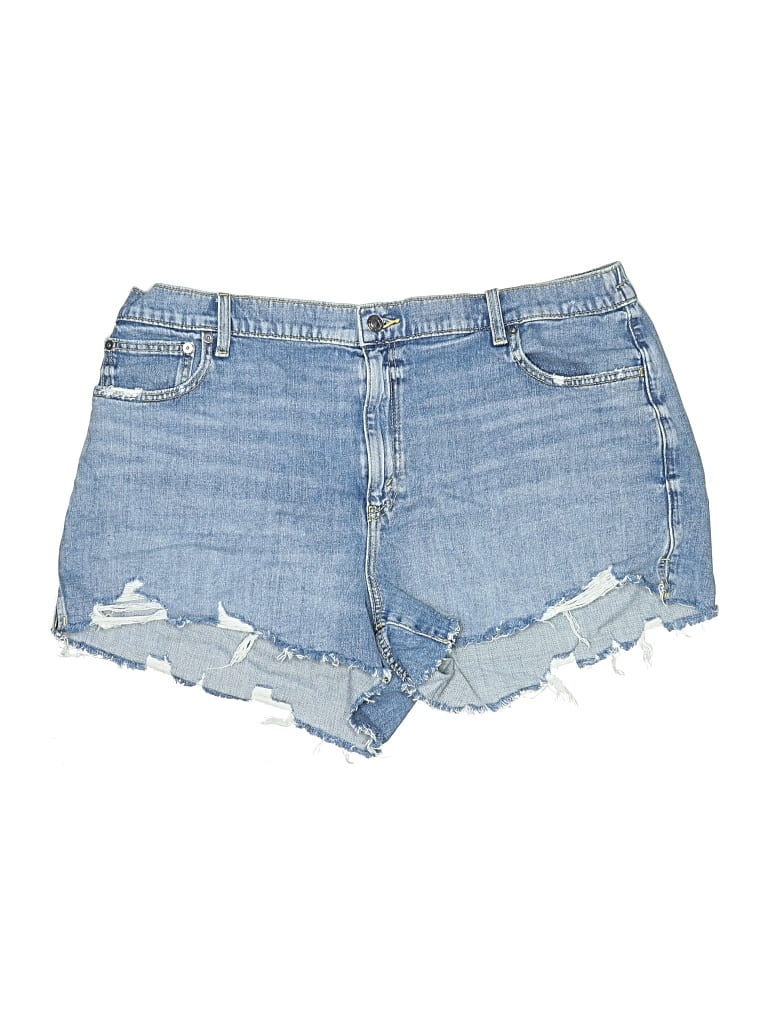 Pre-owned Aerie Denim Shorts In Blue